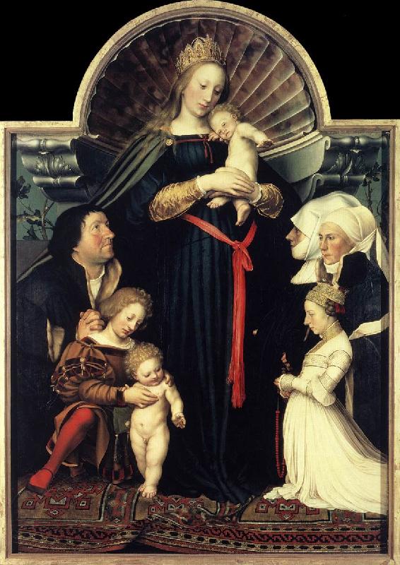 HOLBEIN, Hans the Younger Darmstadt Madonna sg oil painting image